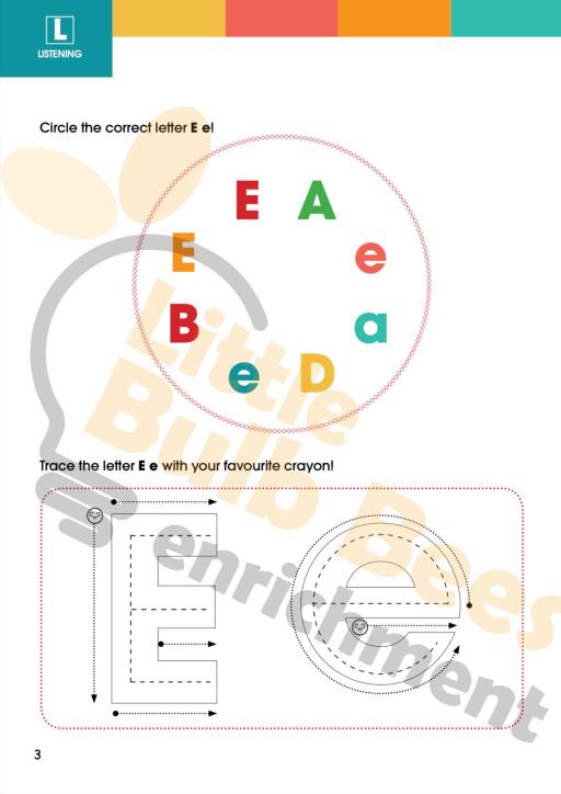 L.E.A.R.N Letter E Activity Book (Printable) - image 2