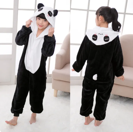 Costume Animal Kids Fleece Panda (100 - 140) - image 1