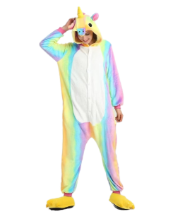 Costume Animal Adult Fleece Unicorn (S - XL) - image 1