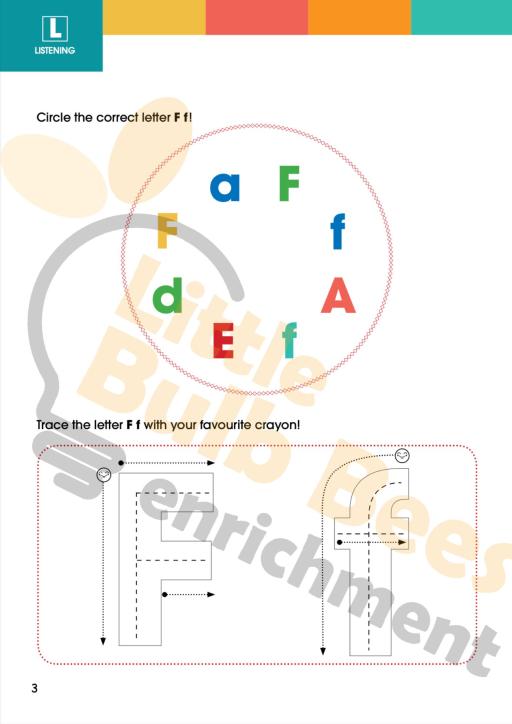 L.E.A.R.N Letter F Activity Book (Printable) - image 2