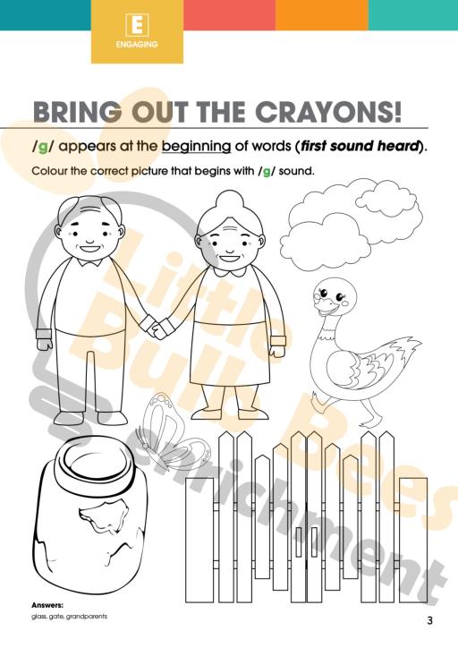 L.E.A.R.N Letter G Activity Book (Printable) - image 3