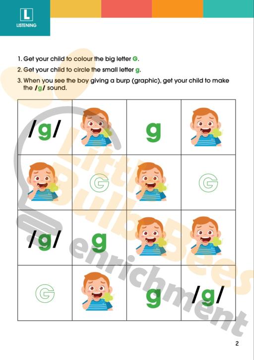 L.E.A.R.N Letter G Activity Book (Printable) - image 2