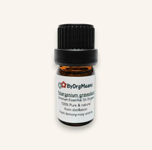 ByOrgMeans Geranium Essential Oil Organic 10ml - image 1