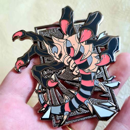 Nether Dragon Enamel Pin - image 1