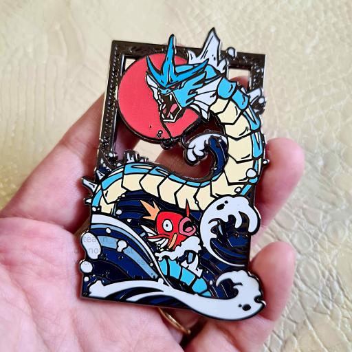 Rage Dragon Enamel Pin - image 1