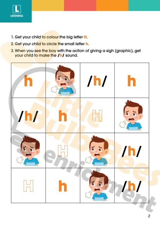 L.E.A.R.N Letter H Activity Book (Printable) - image 2