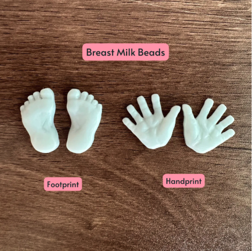 Breast Milk Beads with Footprint & Handprint - image 4