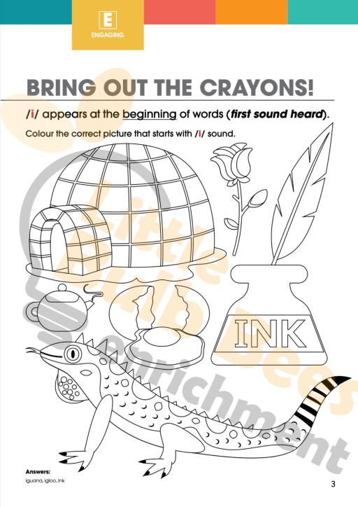 L.E.A.R.N Letter I Activity Book (Printable) - image 3