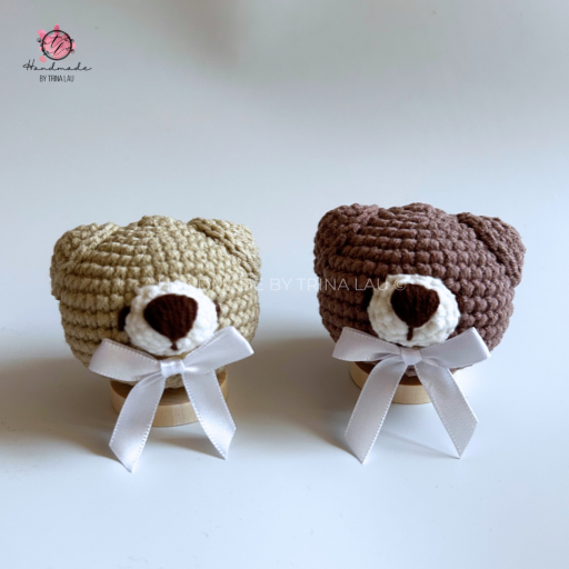 [Pattern] Teddy Bear Head Keychain - image 4