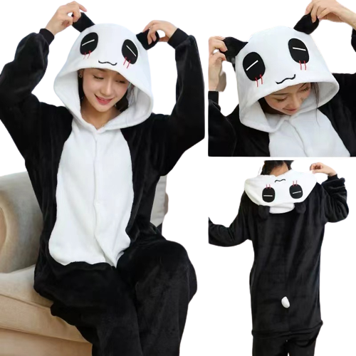 Costume Animal Adults Fleece Panda (S - XL) - image 1