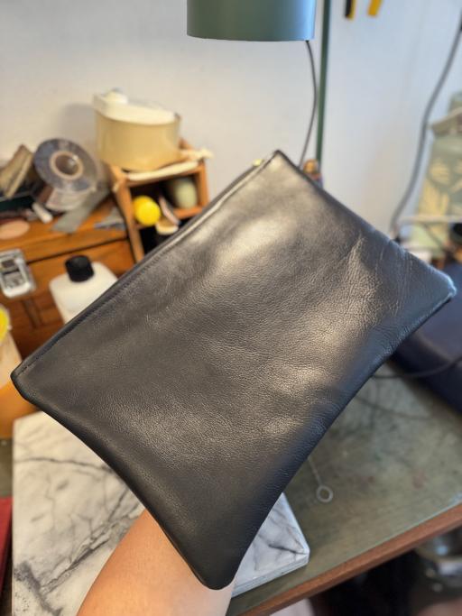Leather clutch pouch - image 1