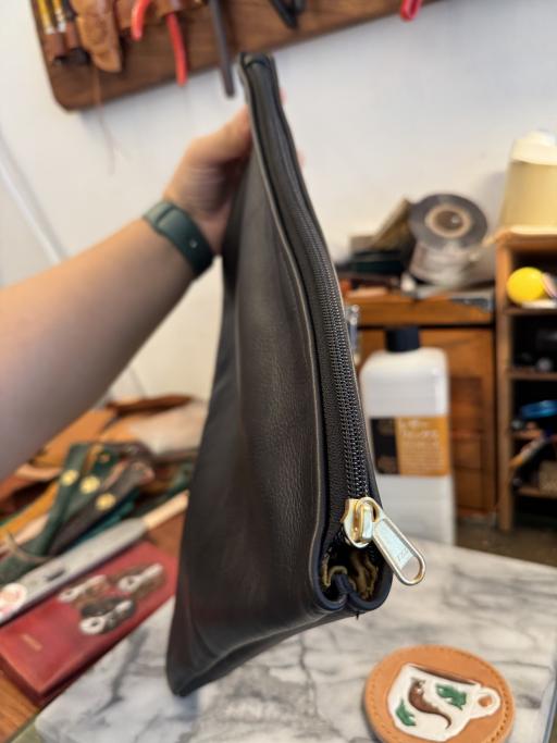Leather clutch pouch - image 2