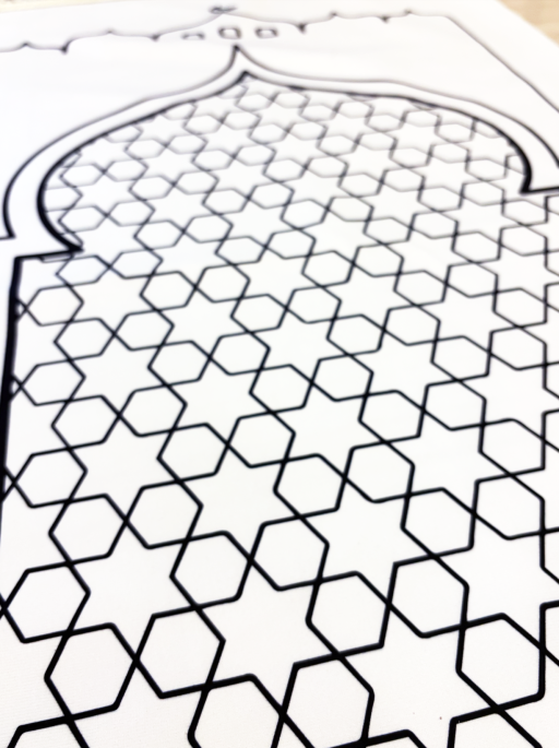 Sajada Colouring Mat - Islamic Pattern (with 24 colours marker) - image 2