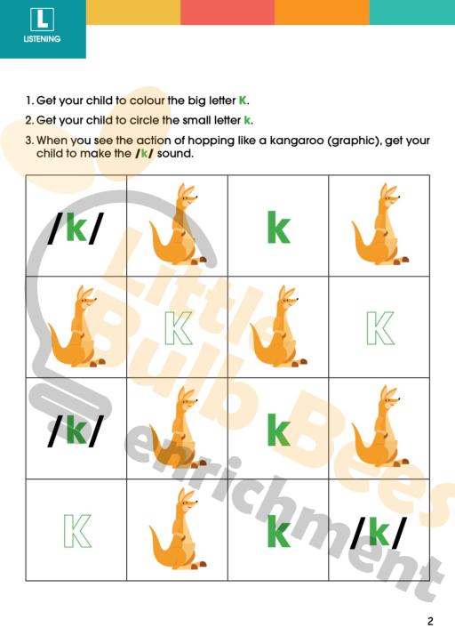 L.E.A.R.N Letter K Activity Book (Printable) - image 2