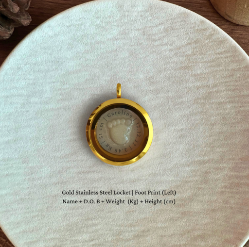 Keepsake Locket | Name + D.O.B + Weight + Height - image 3