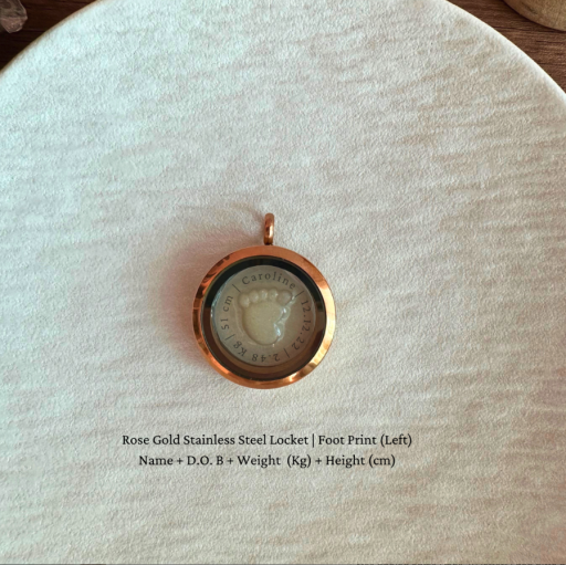 Keepsake Locket | Name + D.O.B + Weight + Height - image 5