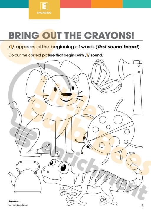 L.E.A.R.N Letter L Activity Book (Printable) - image 3