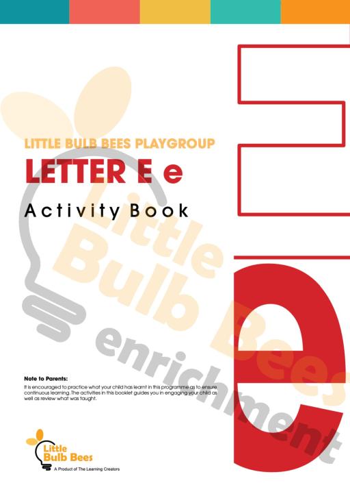 L.E.A.R.N Letter E Activity Book (Printable) - image 1