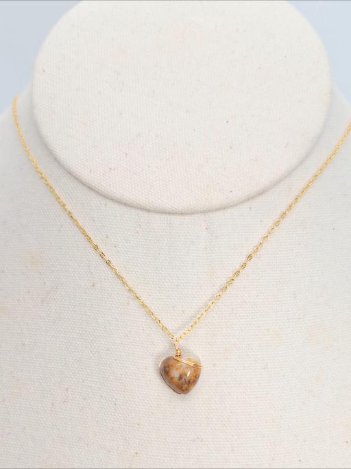 Little Jasper Heart Pendant - image 5