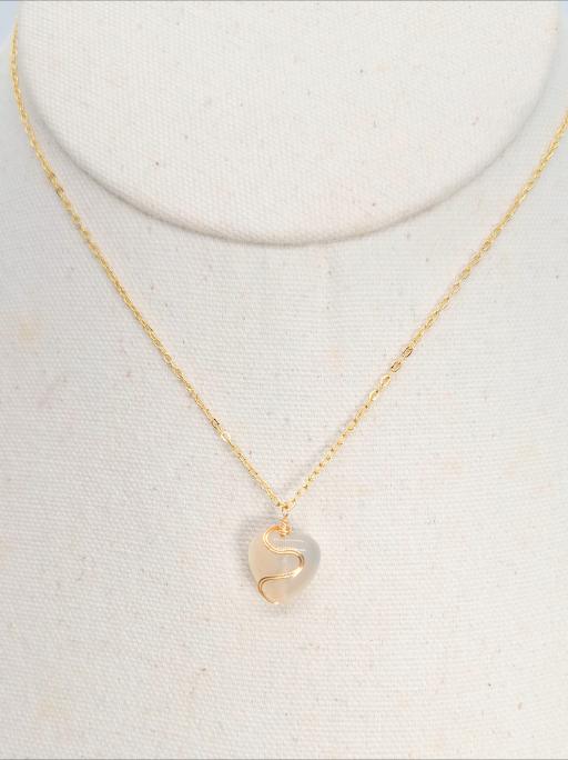 Little Jasper Heart Pendant - image 3