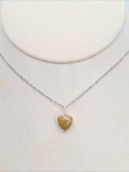 Little Jasper Heart Pendant - image 9