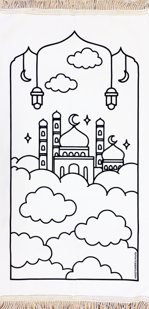 BUNDLE SET: Sajada Colouring Mat (Any 3 designs with 3 markers set) - image 4