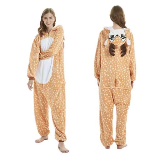 Costume Animal Adult Fleece Deer (S - XL) - image 1