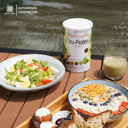 Tru-Protein Plant-Based Meal Replacement Shake 450g – Matcha Flavor, Vegan, Low Sugar - https://hitpay-production.s3.ap-southeast-1.amazonaws.com/products/product-tru-protein-07-689c3db8260cc.png