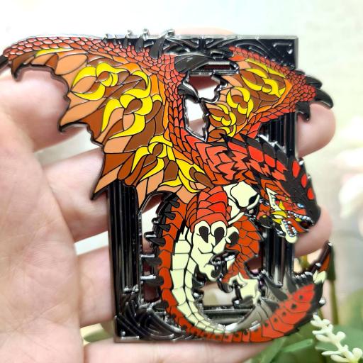 Hunting Dragon Enamel Pin - image 1