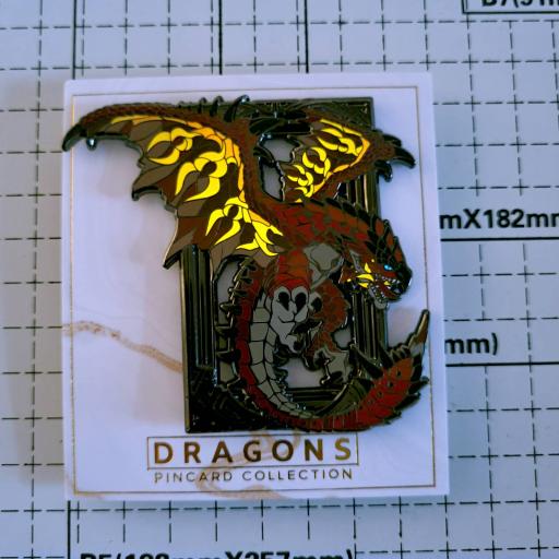 Hunting Dragon Enamel Pin - image 2
