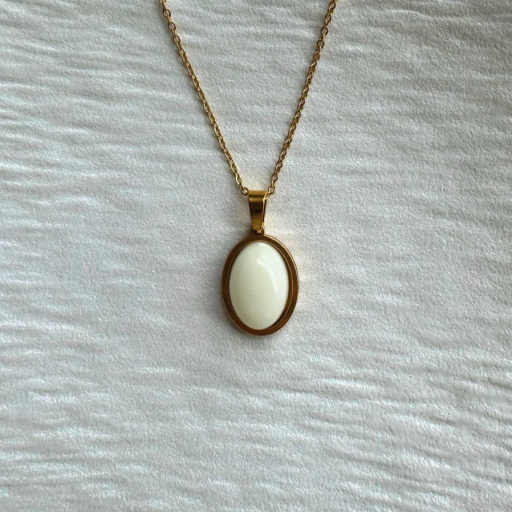 Riley Basic Oval Breast Milk Pendant - image 2
