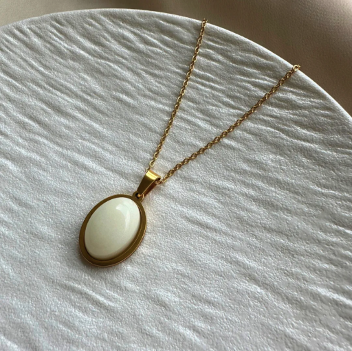 Riley Basic Oval Breast Milk Pendant - image 3