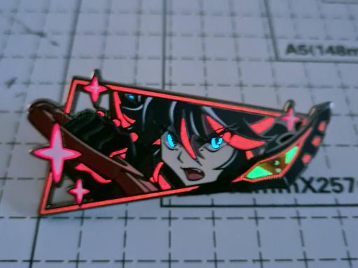 Cutting Eyes Enamel Pin - image 2