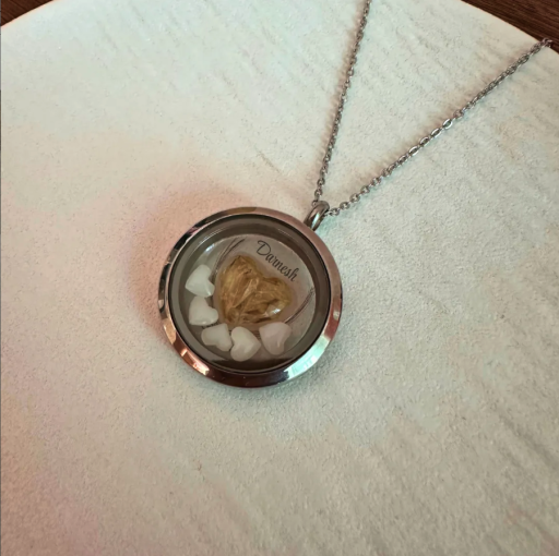 Keepsake Locket | Umbilical cord + Hair Curl + Breast Milk | Name + D.O.B - image 6