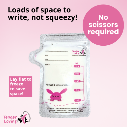 Breast Milk Storage Bags (150ML) 30 Pieces - image 3