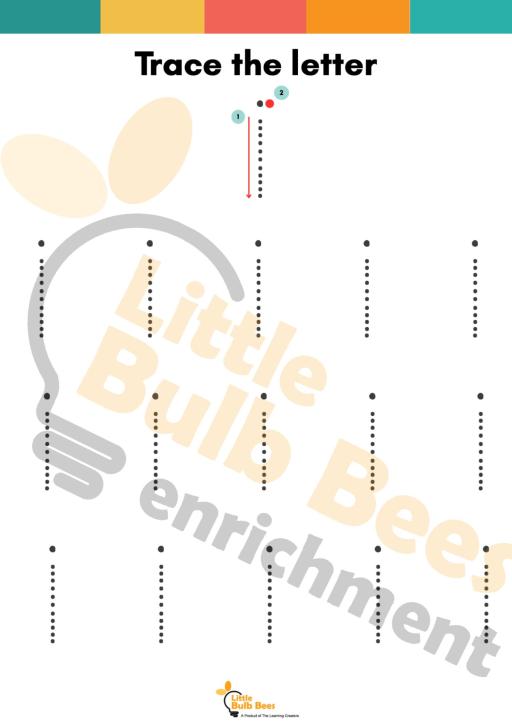 Letter I Tracing Practice Sheets (Printable) - image 2