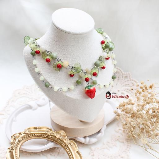 Strawberry Garden Choker Necklace - image 2