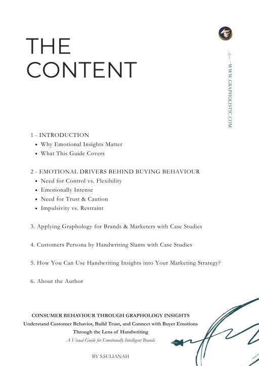 (eBook) Consumer Behaviour Through Graphology Insights - image 4