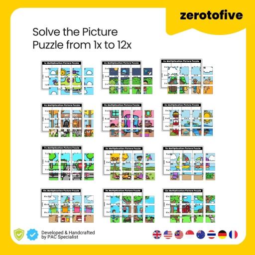 Multiplication Picture Puzzles - image 3