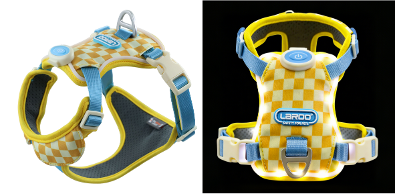 LaRoo Lemon Ice Blue Plaid LED Harness