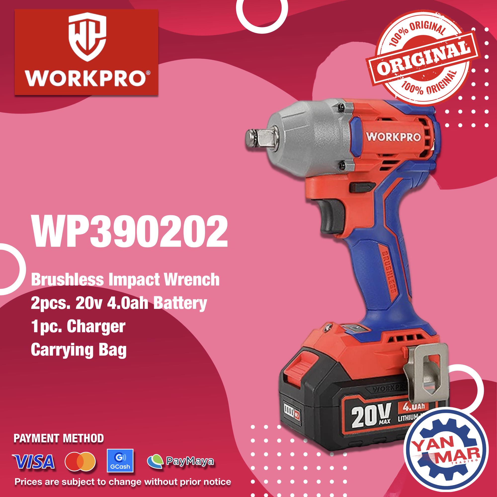 Workpro WP390202 Brushless Impact Wrench Kit